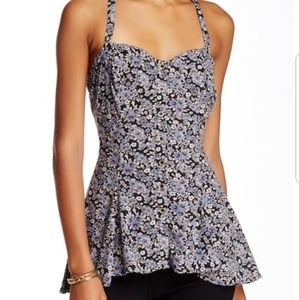 Free People Jenna's' Bustier Babydoll tank